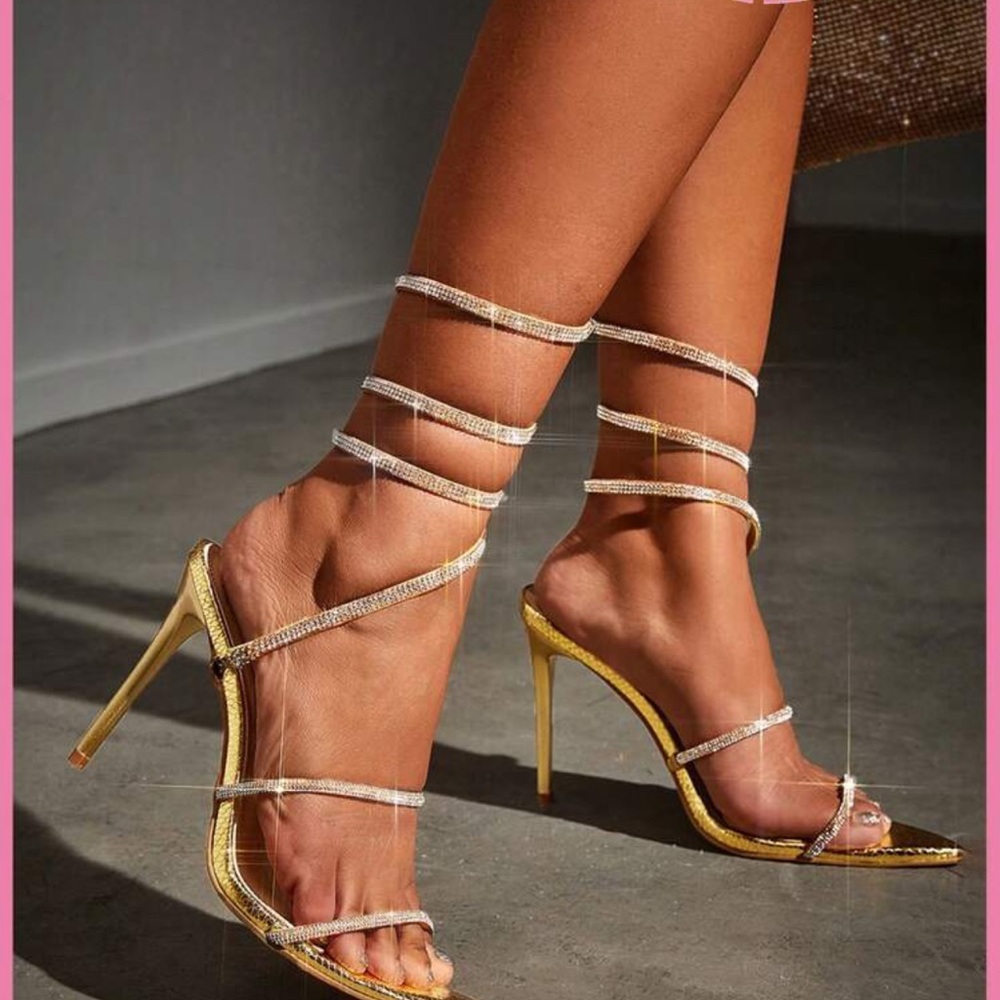 Gold heels